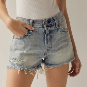 Light Blue, Levi’s “501 Mid-Rise” Shorts